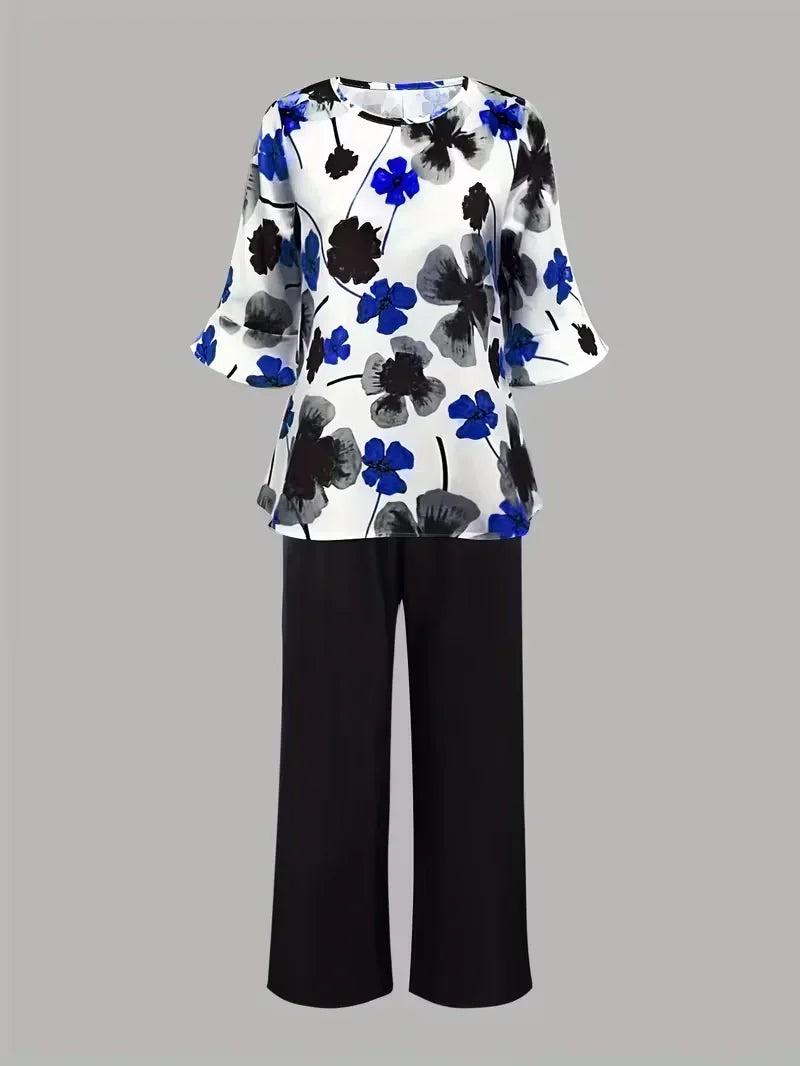 Midnight Bloom Co-Ord Set – Effortless Elegance for Everyday Wear
