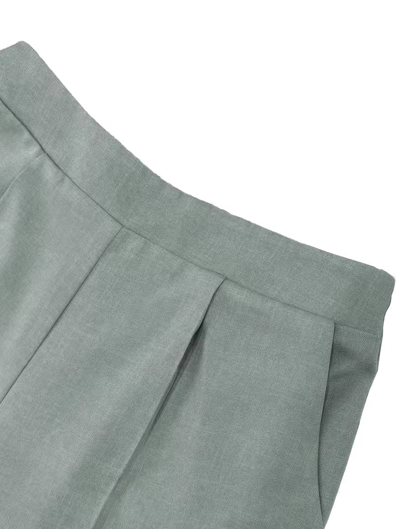 Belted Sleeveless Top and Straight Leg Pants Co-ord Set for Women