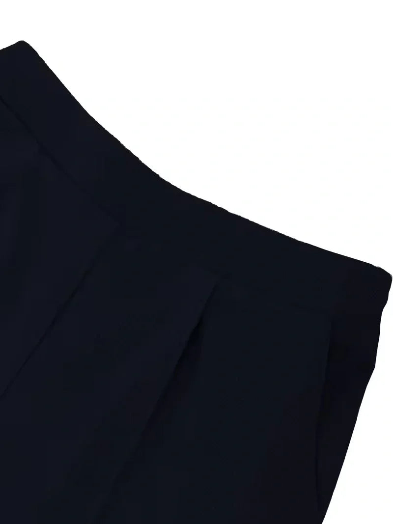 Belted Sleeveless Top and Straight Leg Pants Co-ord Set for Women