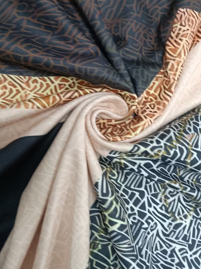 Women's Plus Size Geometric Set