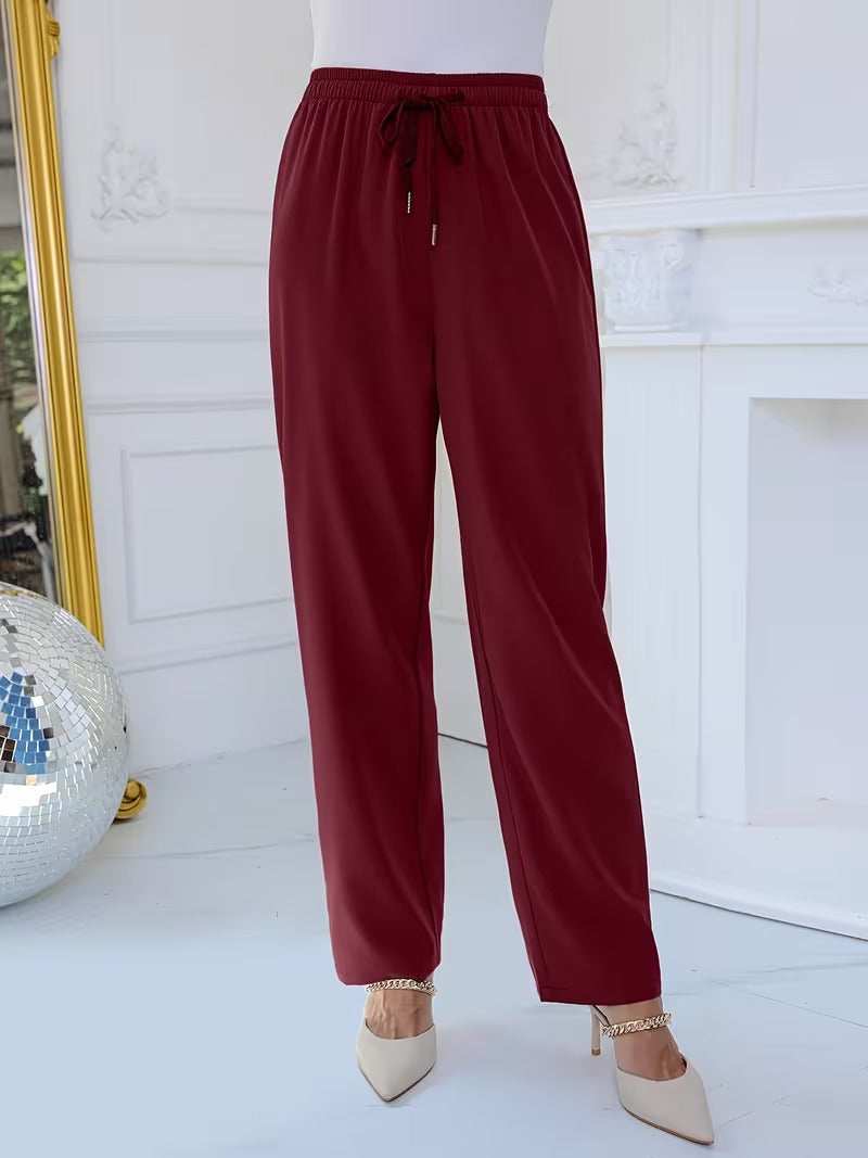Luxury Floral Embroidered Pants Set