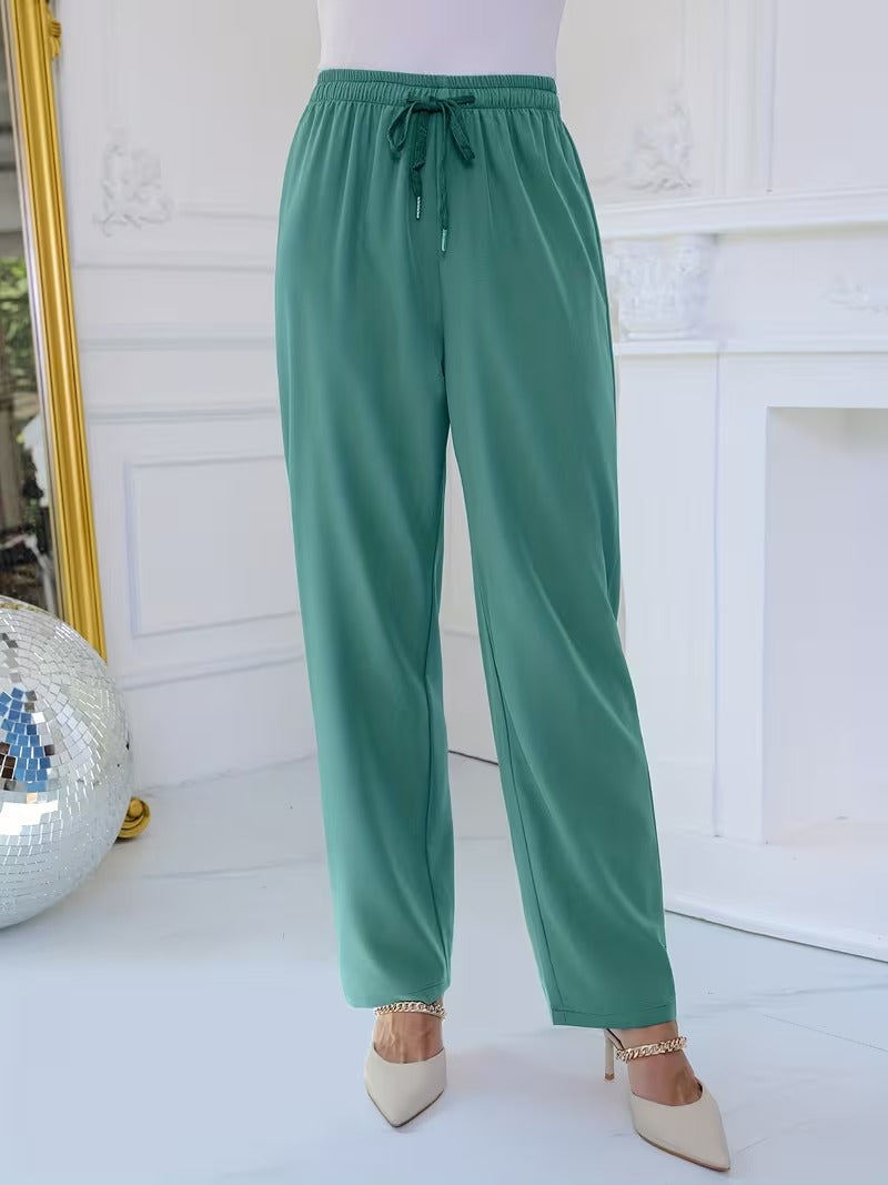Luxury Floral Embroidered Pants Set