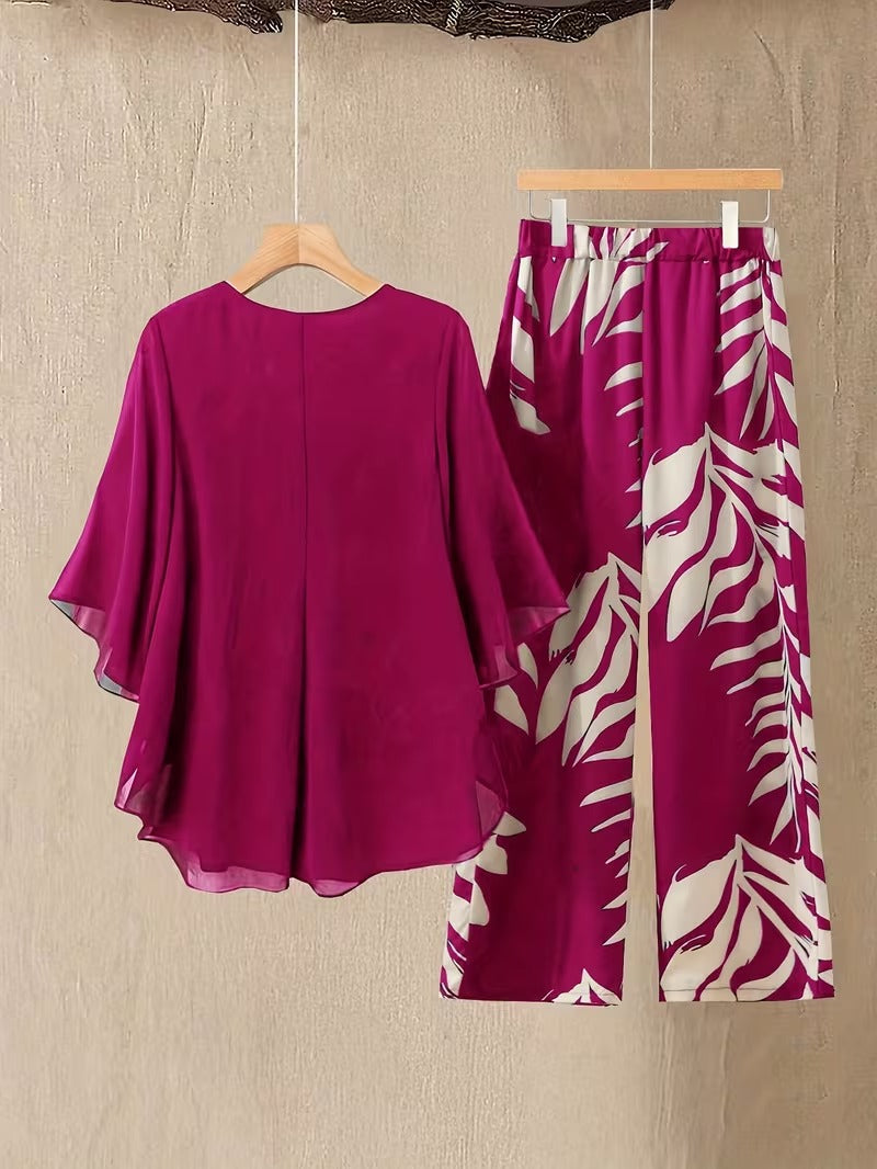 Buy 1 Get 1 Free | Chic Elegant Women's Contrast Pants Set