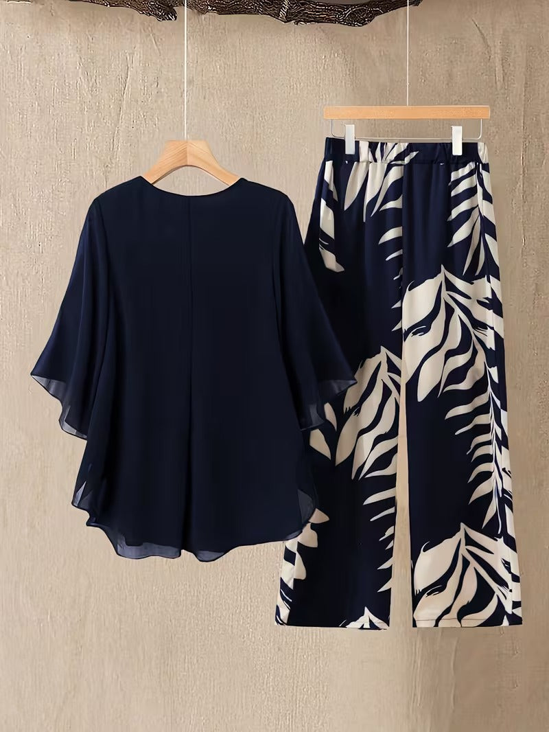 Buy 1 Get 1 Free | Chic Elegant Women's Contrast Pants Set