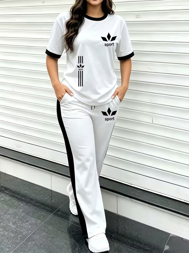 Premium Gold Trim Casual Set