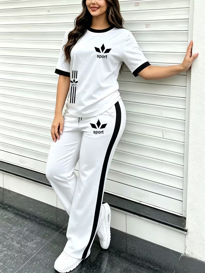 Premium Gold Trim Casual Set