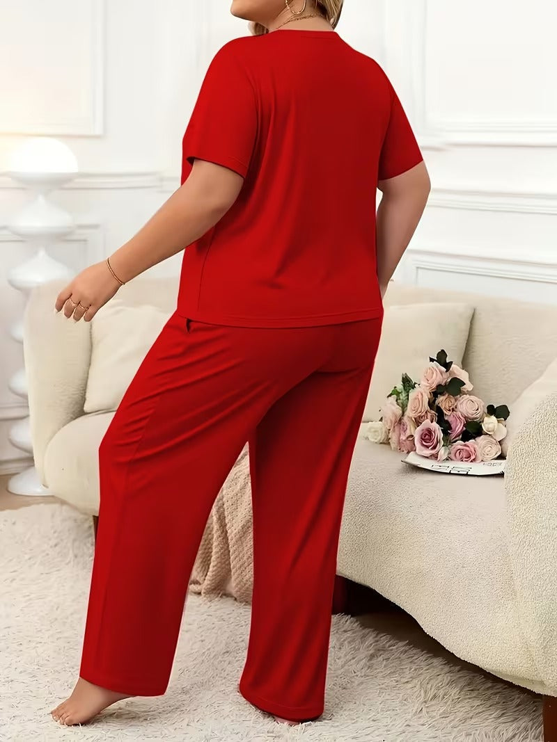 Plus Size Casual Comfort Set