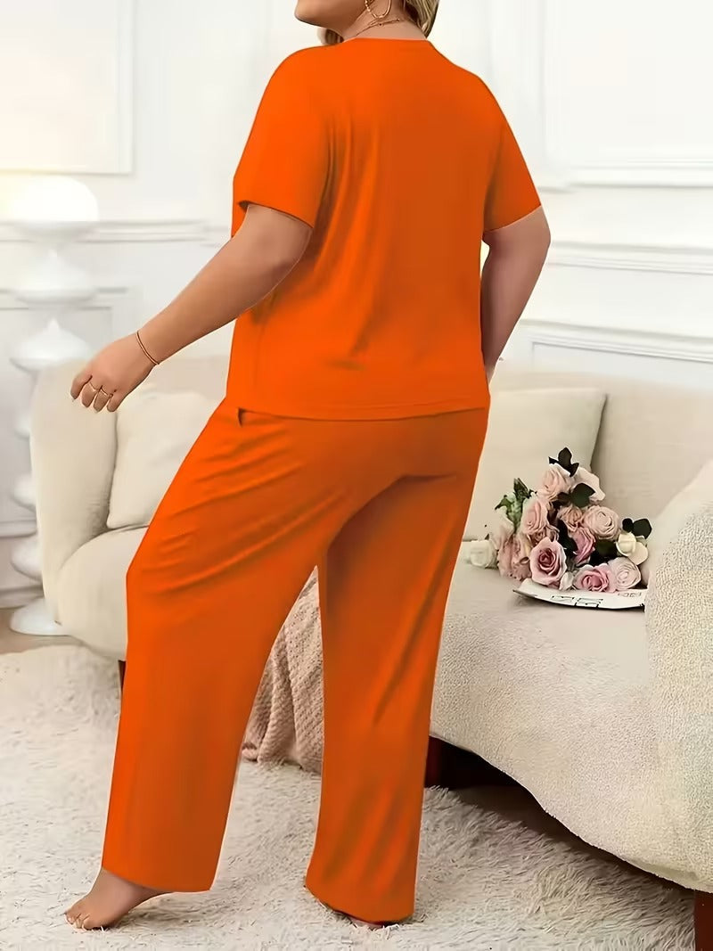 Plus Size Casual Comfort Set