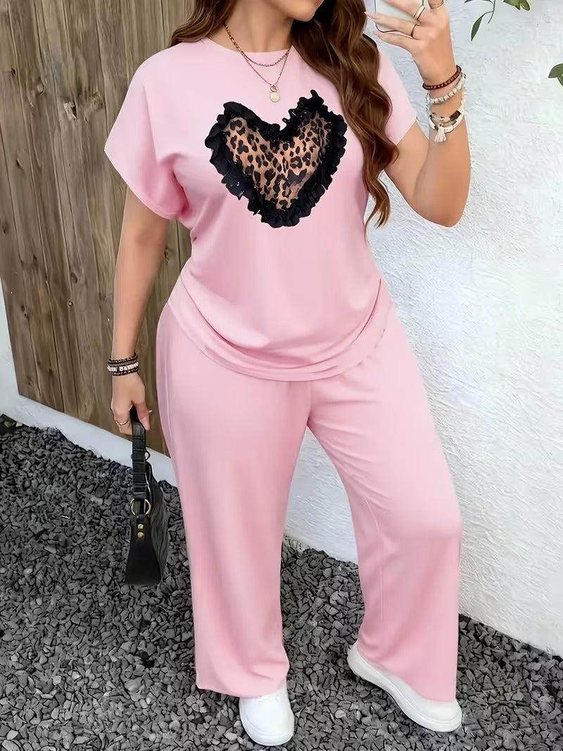 Plus Size Casual Comfort Set