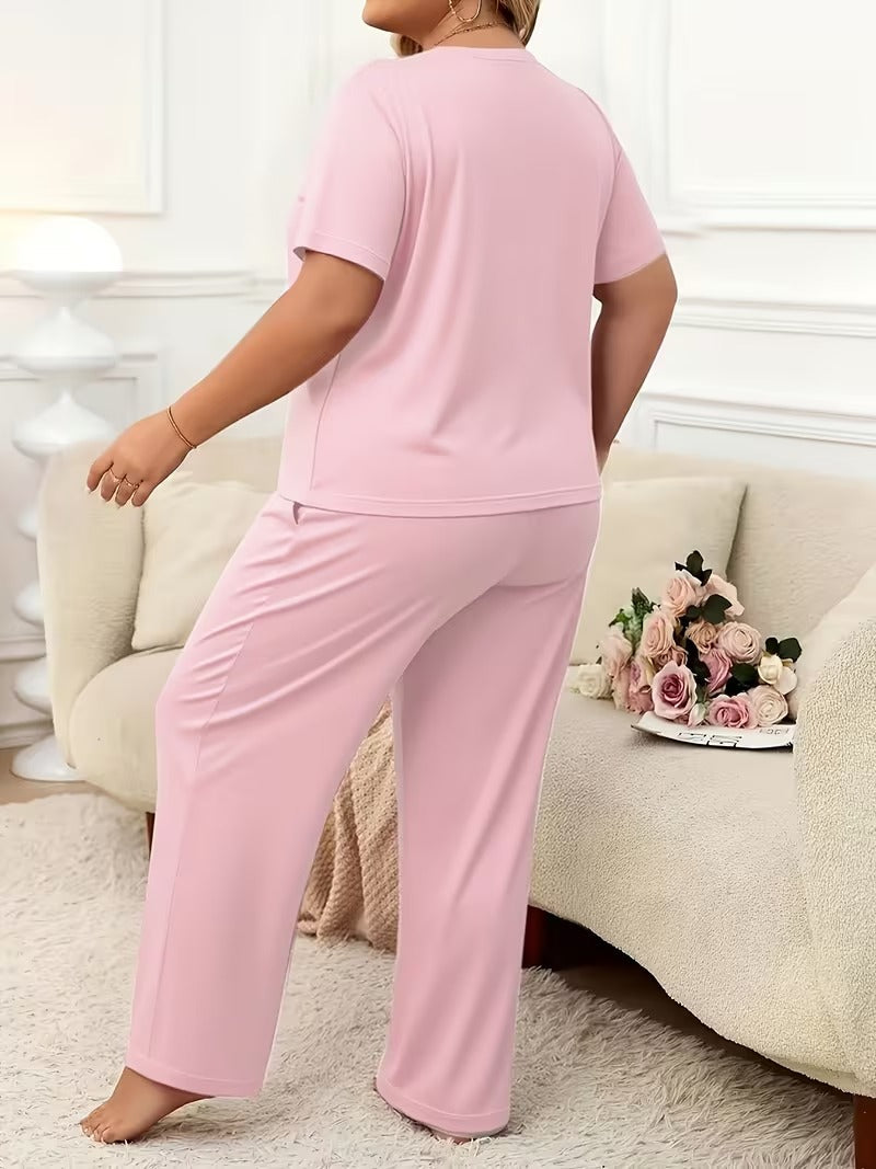 Plus Size Casual Comfort Set