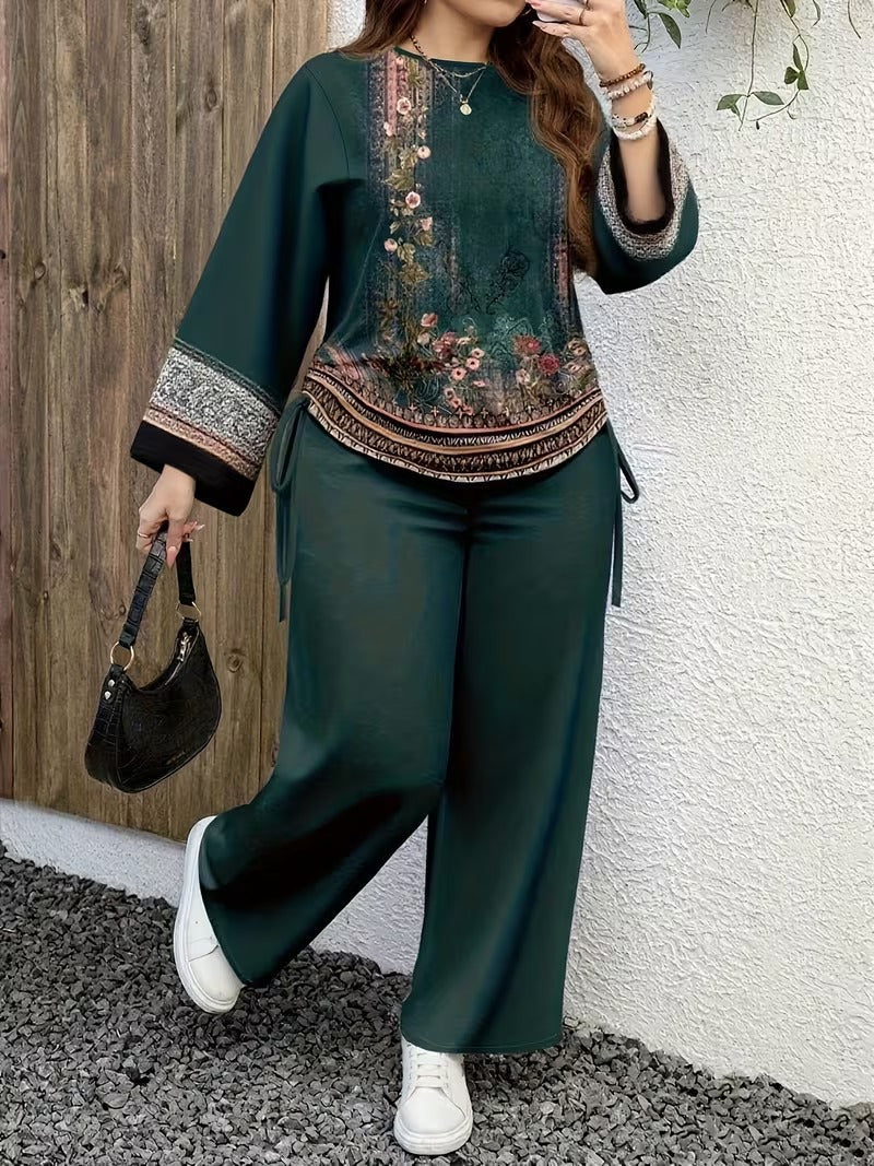 Plus Size Casual Comfort Set