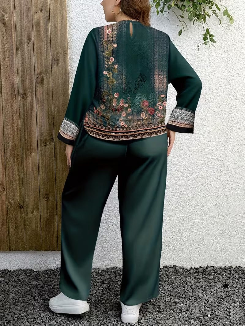 Plus Size Casual Comfort Set