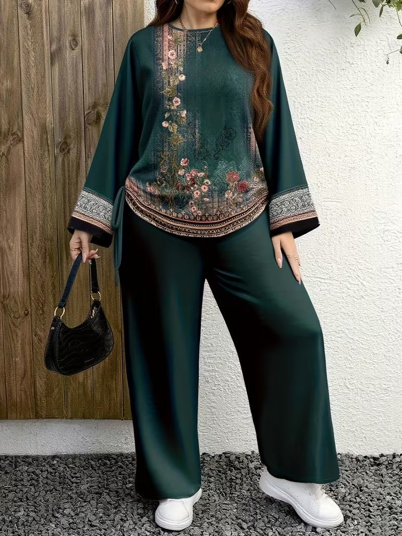 Plus Size Casual Comfort Set