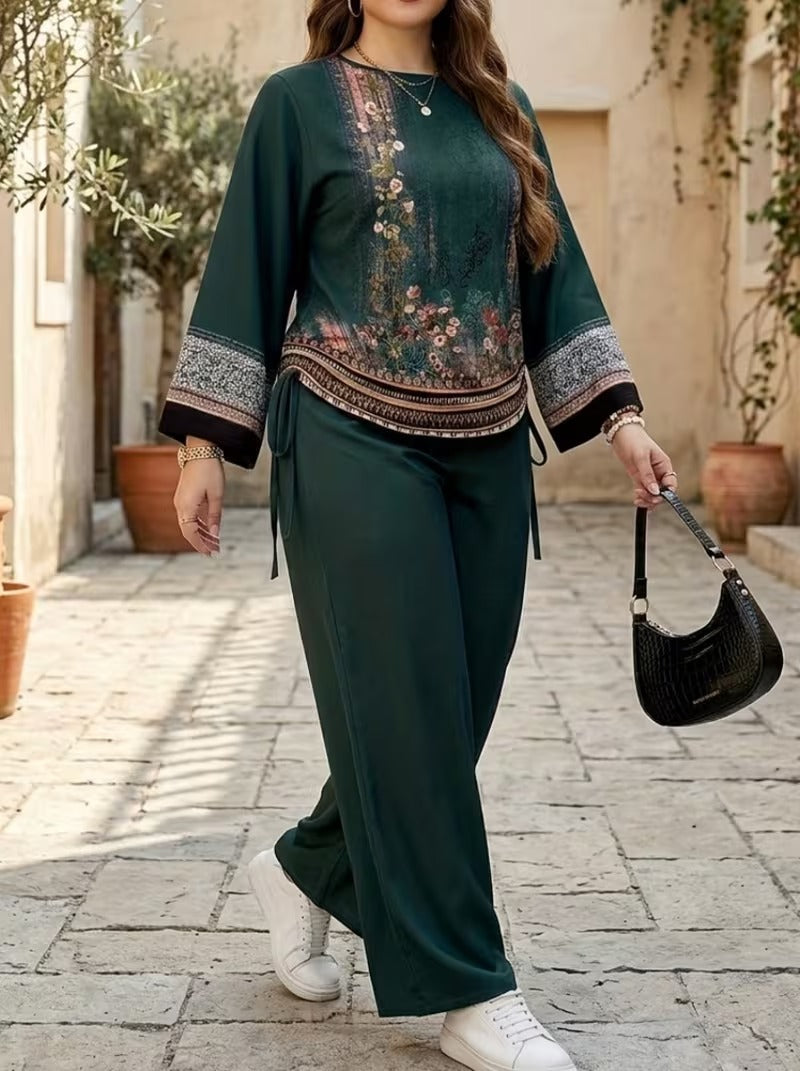 Plus Size Casual Comfort Set