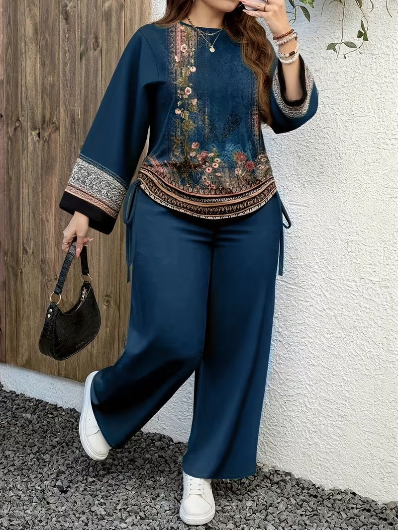 Plus Size Casual Comfort Set