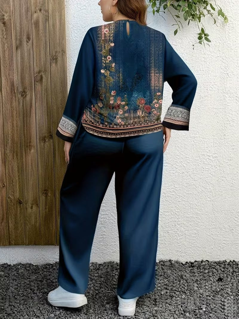 Plus Size Casual Comfort Set