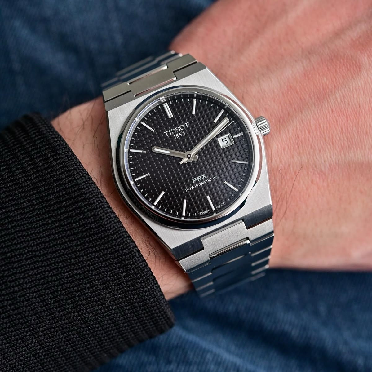 Tisso_t Prx Silver/Black Watch