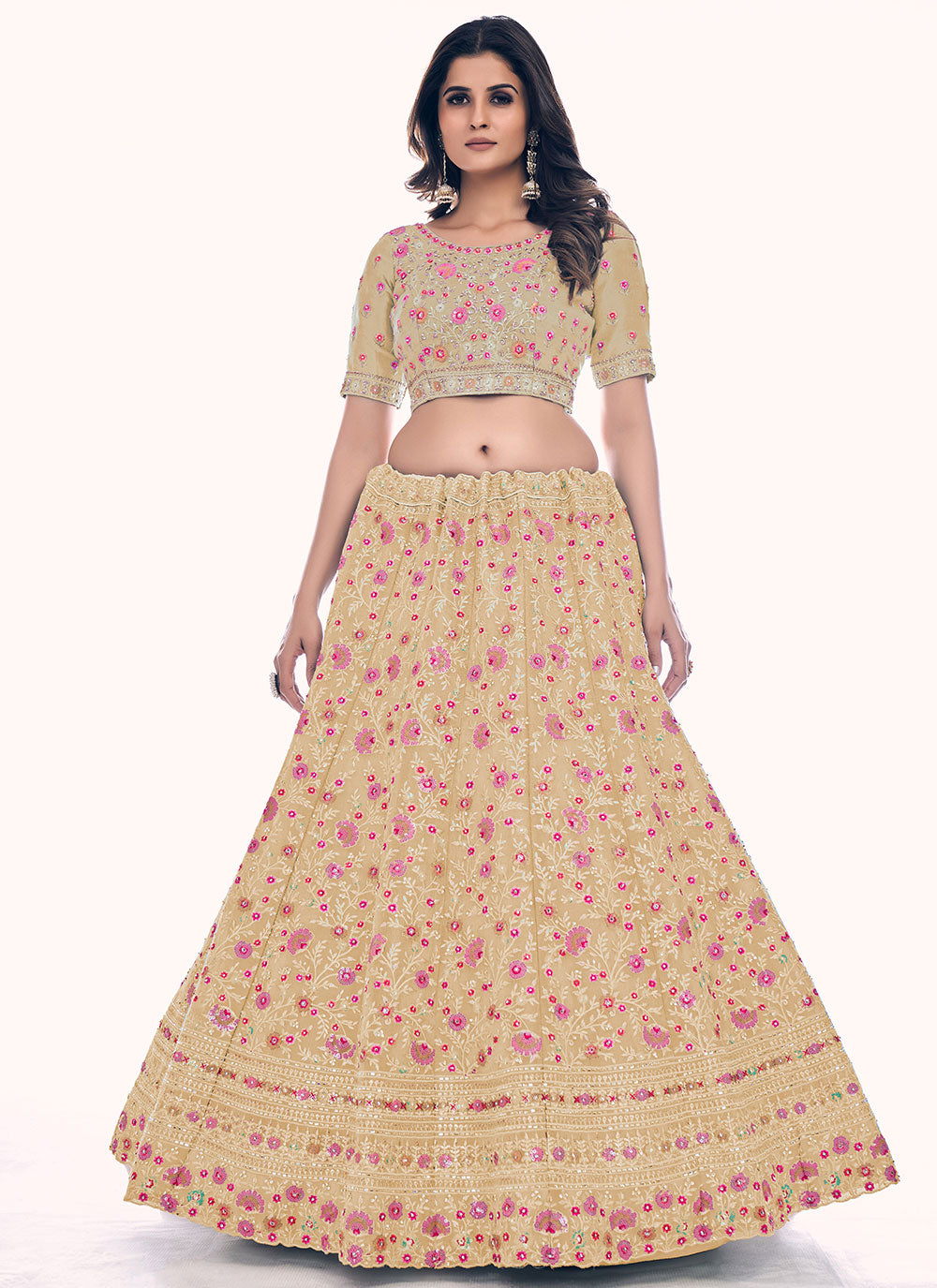 Yellow Trendy A Line Lehenga Choli