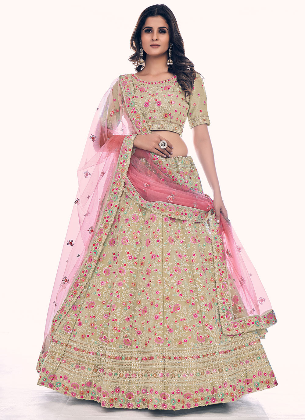 Yellow Trendy A Line Lehenga Choli