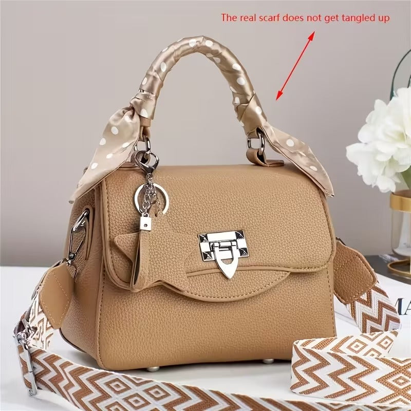 Dai Fei Luxury Forest-Style Small Square Handbag for Women | Elegant Versatile Designer Purse