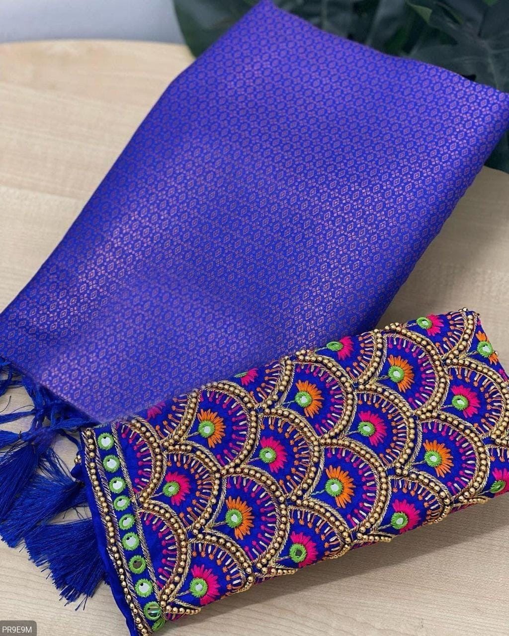 Kubera Pattu Silk Saree with Rich Pallu, Jacquard Work & 2 Blouses