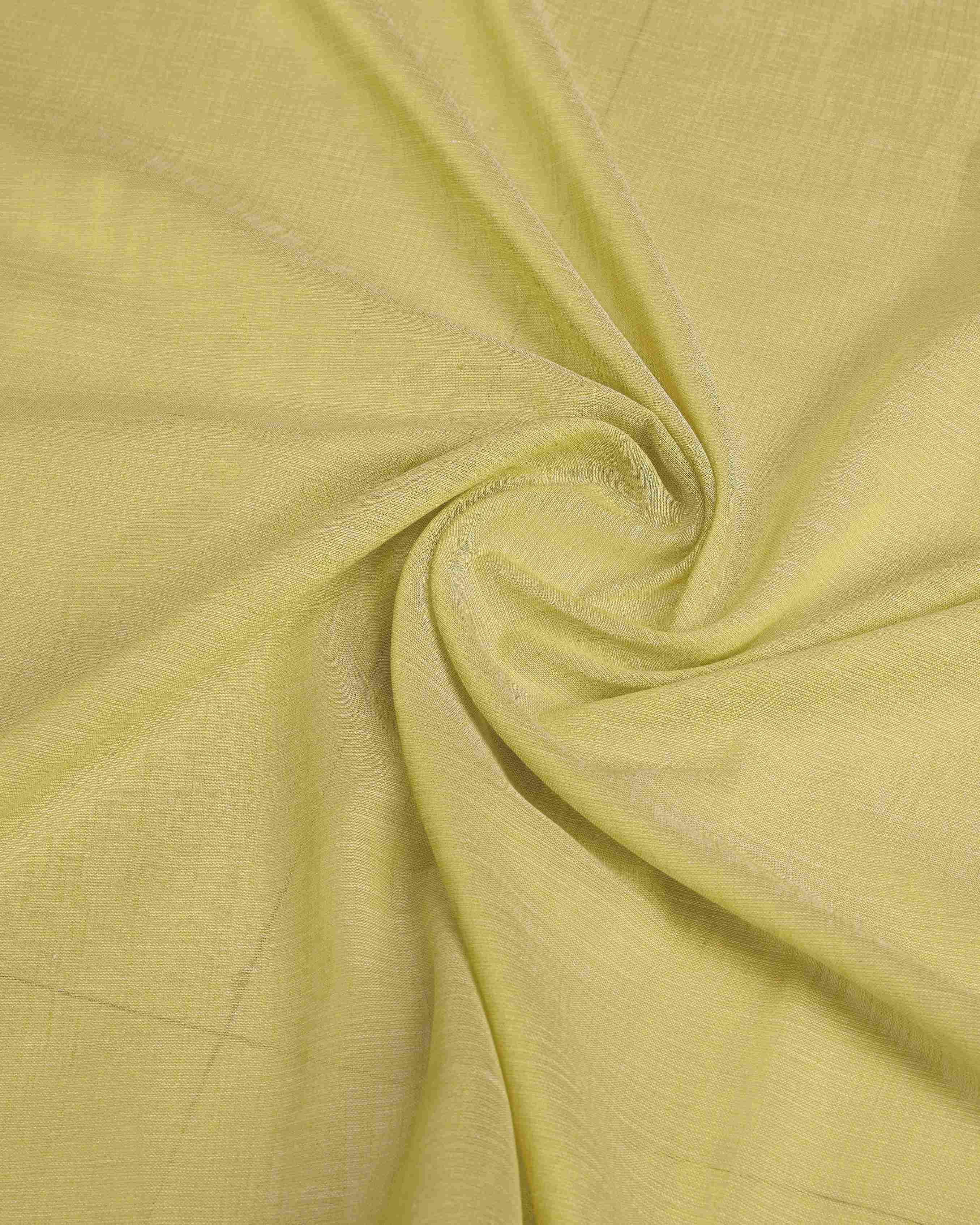 Lemon Yellow Elegant Solid Saree with Zari Border – Timeless Grace