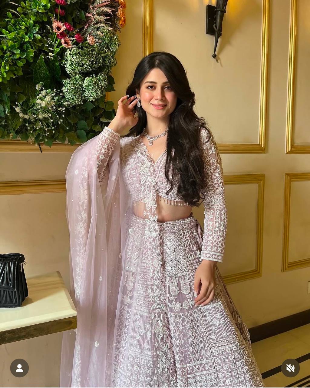 Light Pink Glamorous Net Lehenga Set with Resham & Sequins Work