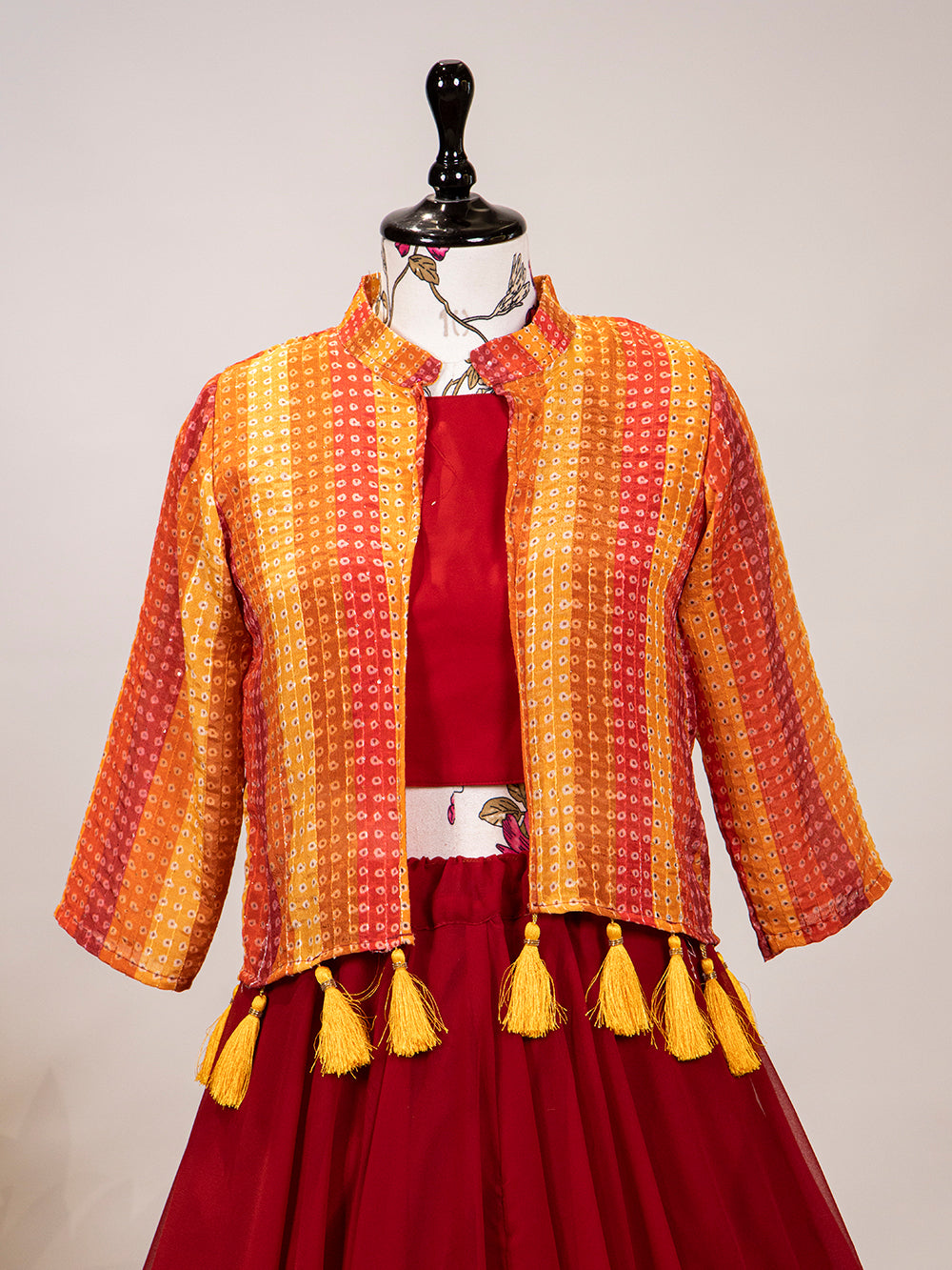 Maroon Color Georgette Lehenga Choli