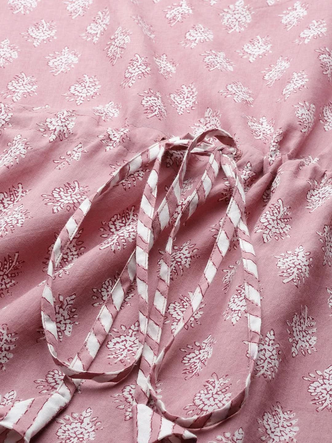 Anouk Mauve Printed Cotton Nightdress
