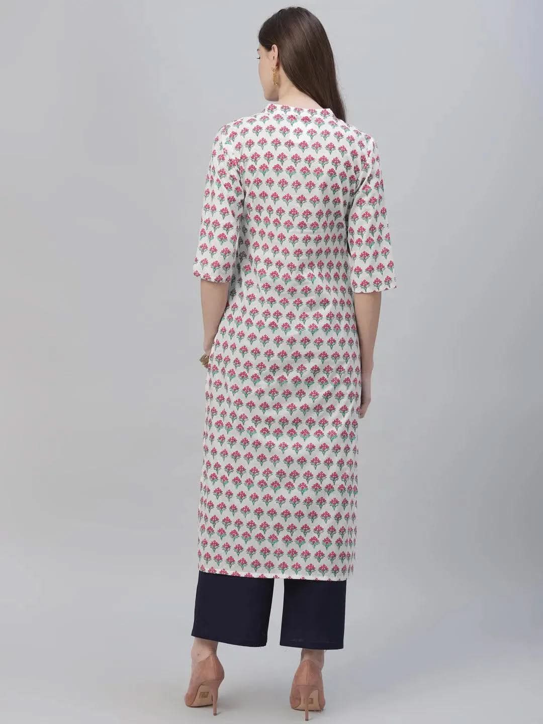 Anouk Multicoloured Printed Cotton Kurta