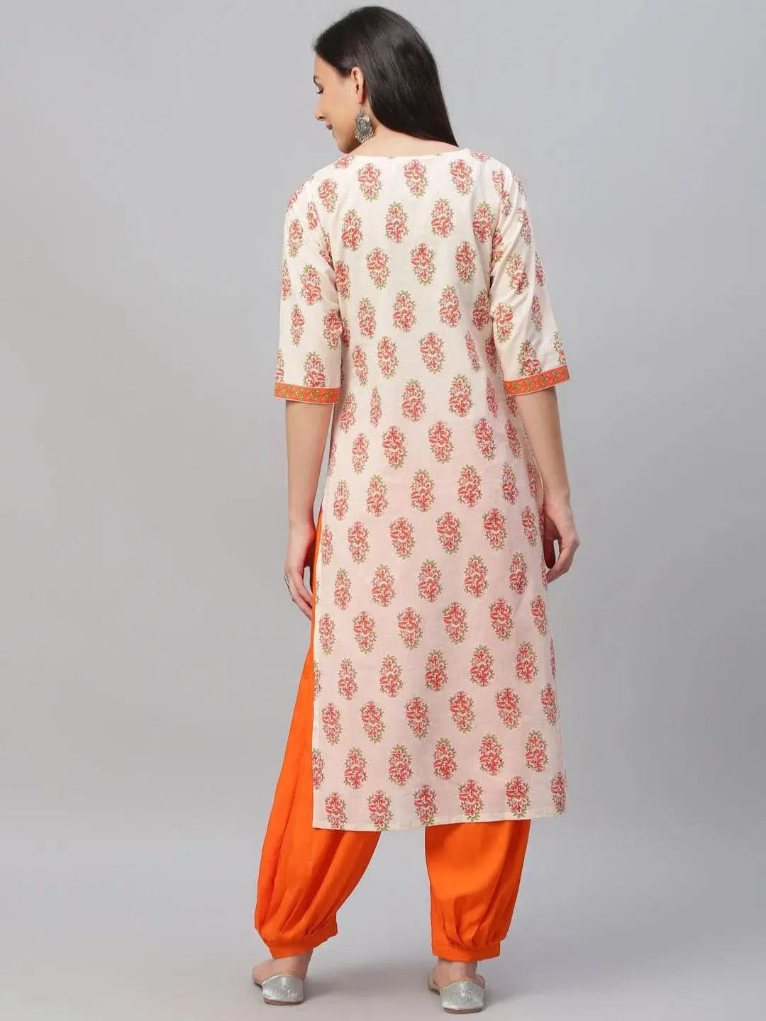 Anouk Multicoloured Printed Cotton Kurta
