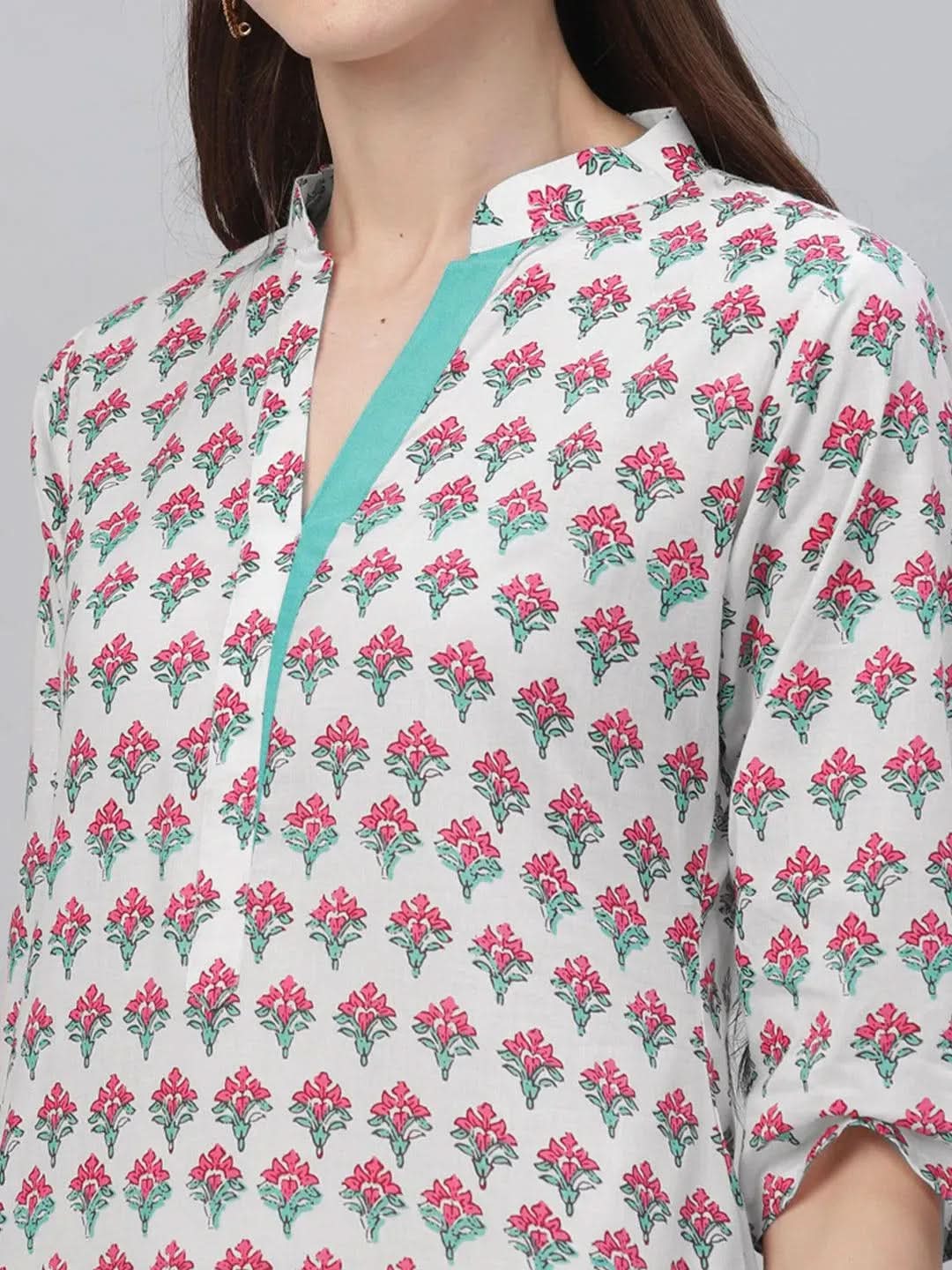 Anouk Multicoloured Printed Cotton Kurta