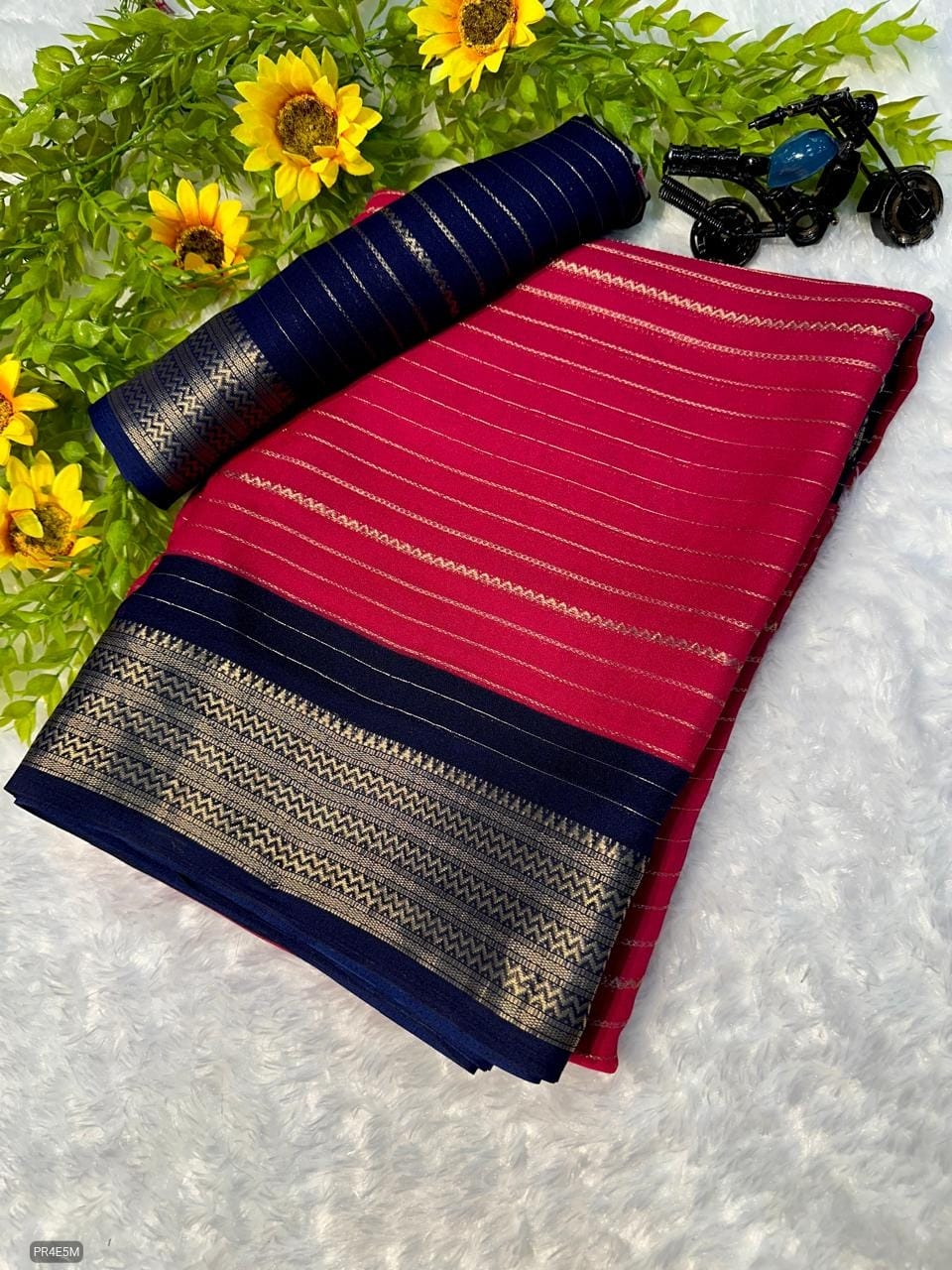 Mysore Silk Saree with Weaving & Blouse Piece