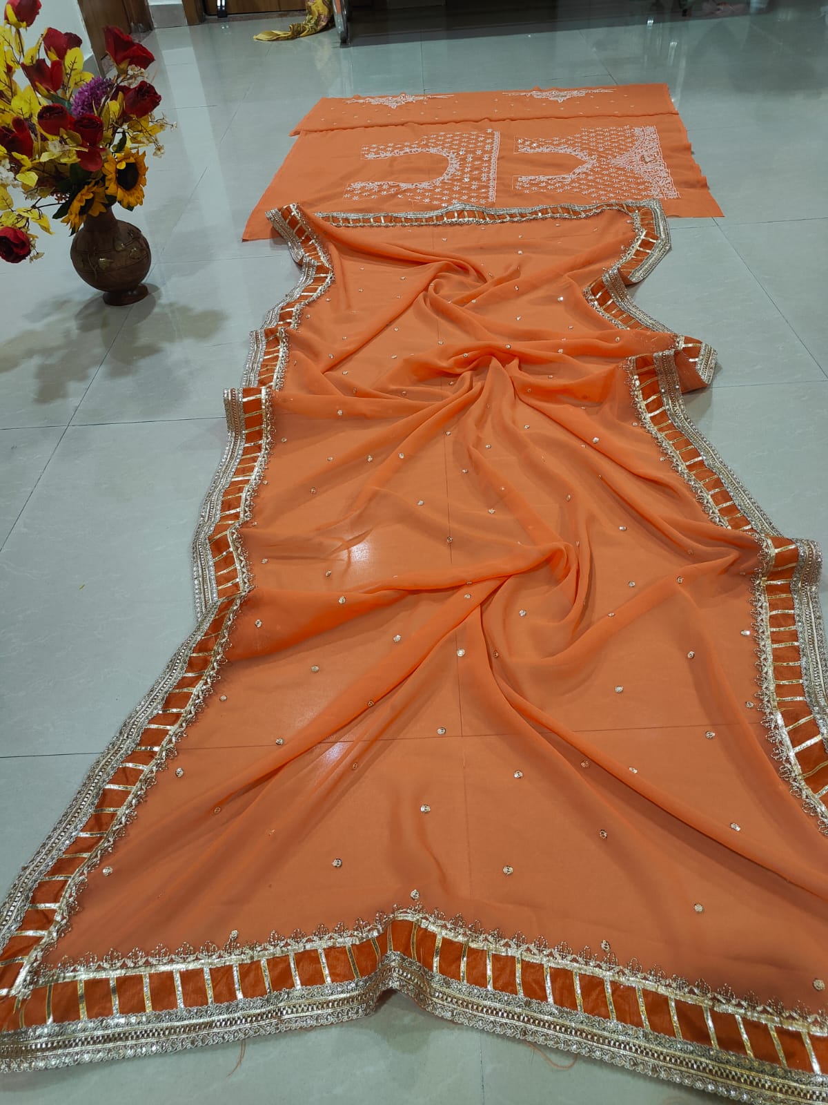 Orange Glow Designer Lehenga Choli