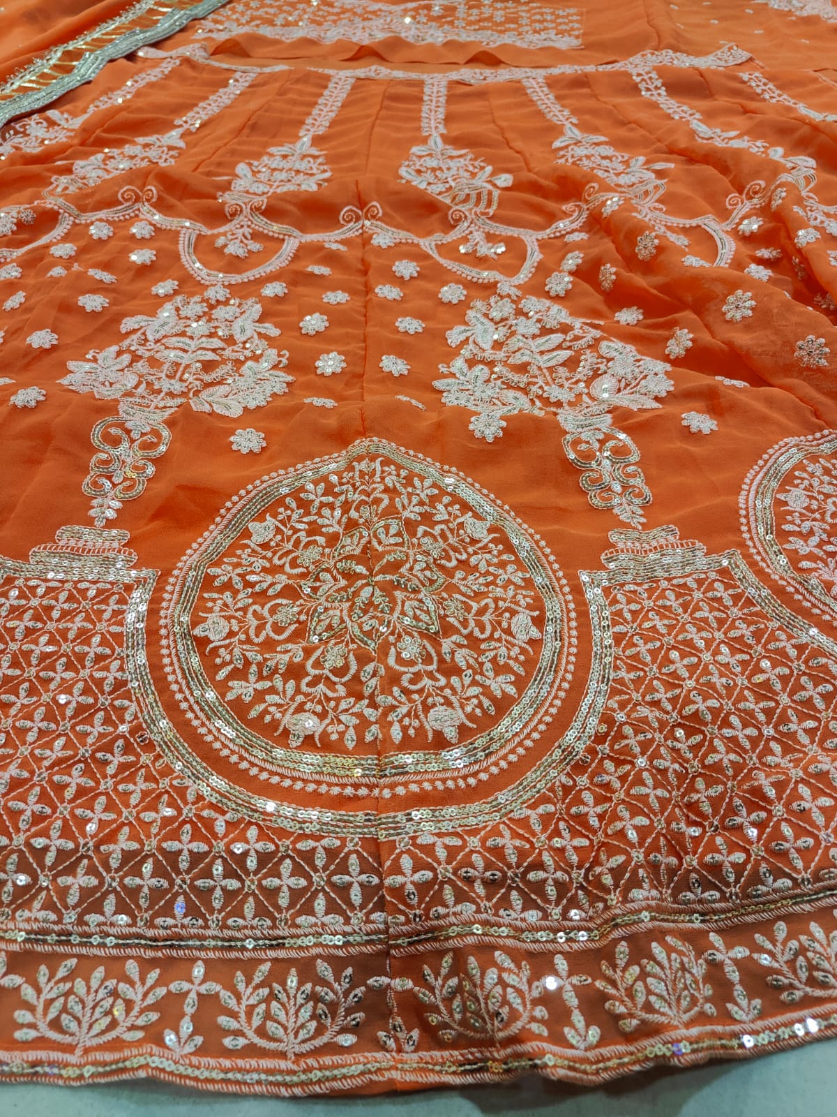 Orange Glow Designer Lehenga Choli