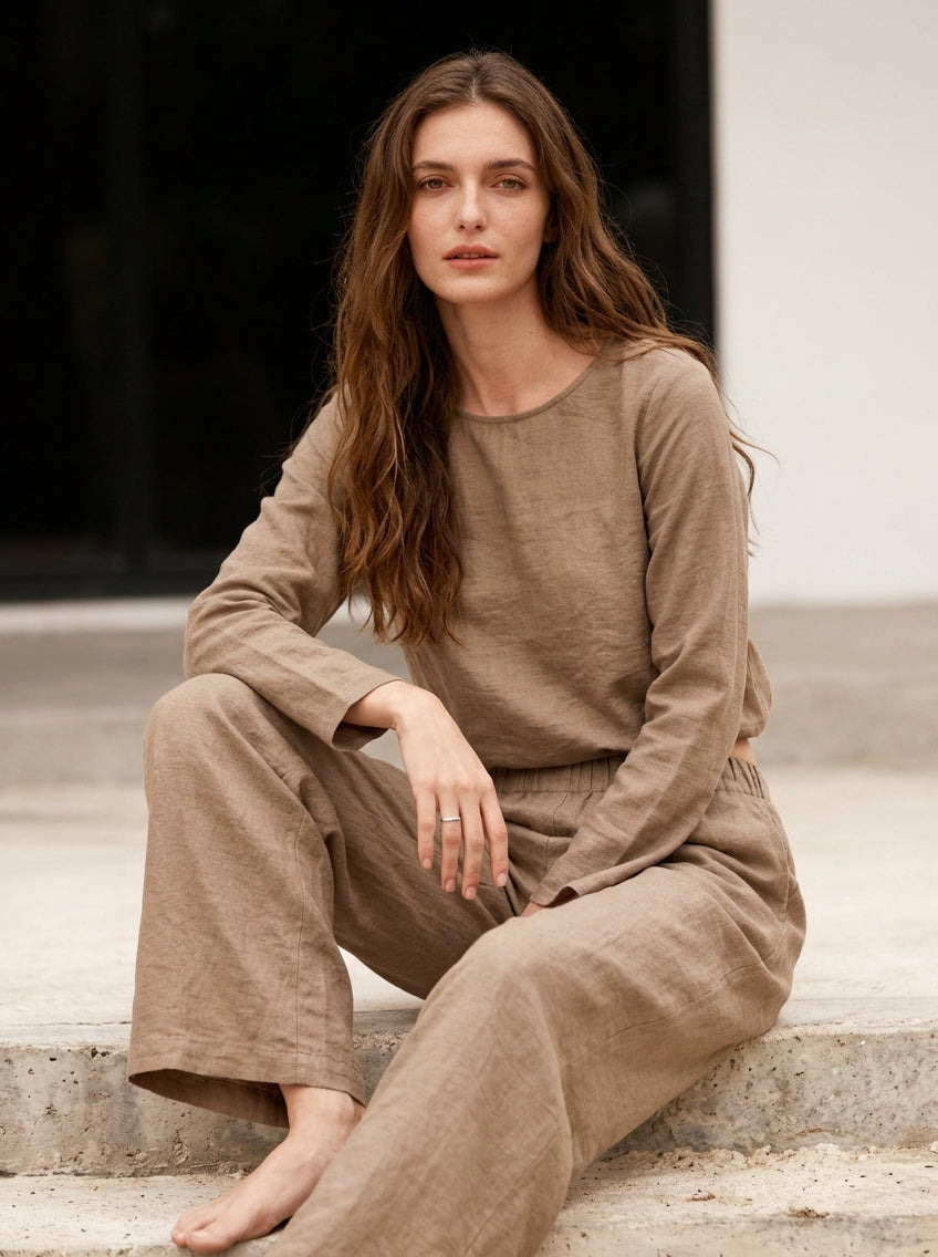 Elegant 3-Piece Co-Ord Set for Women – Cardigan, Top & Pants