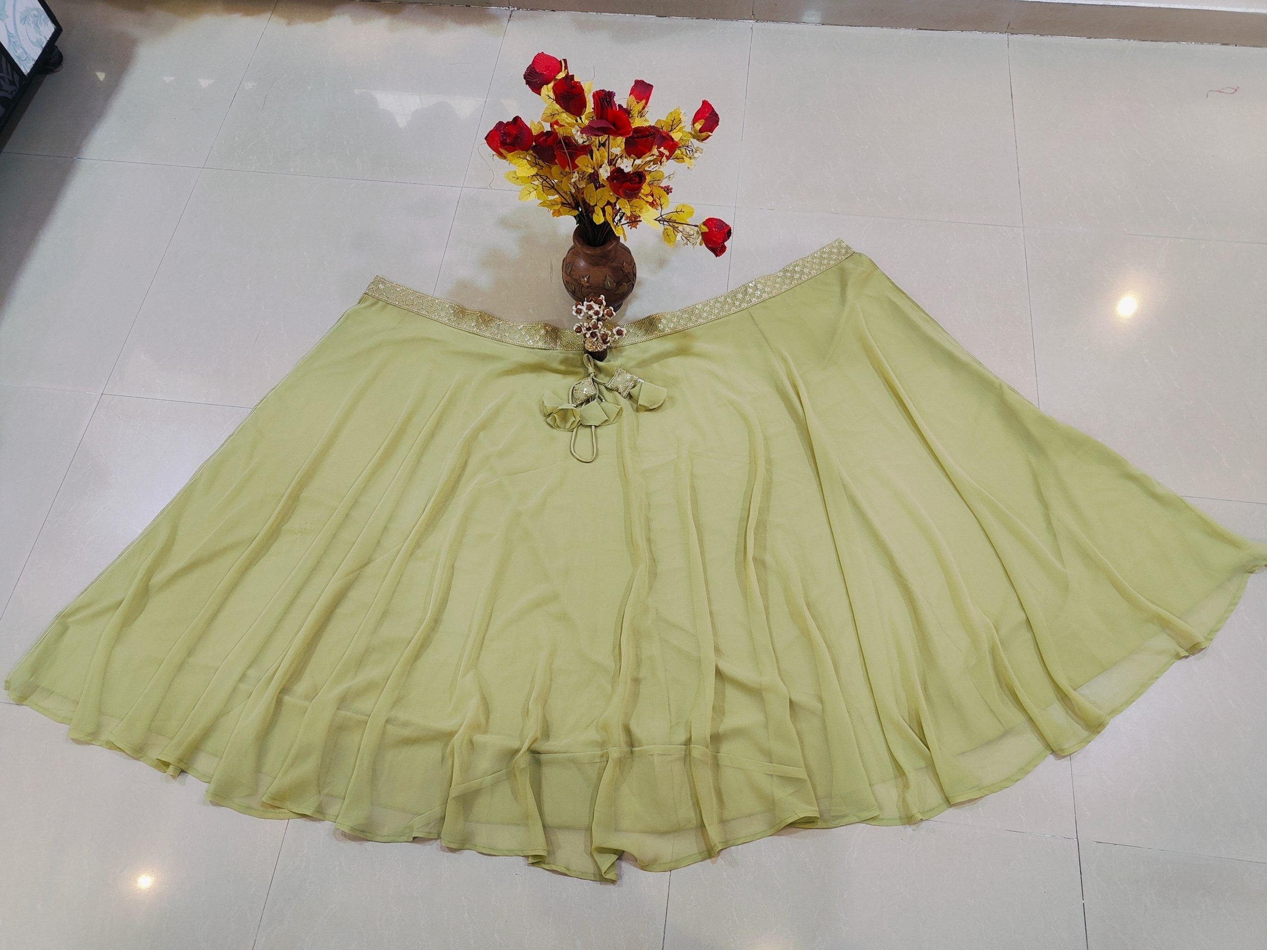 Green Flair Designer Lehenga Choli