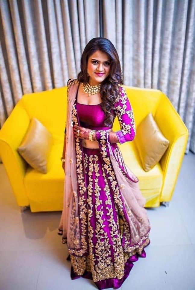 Pink Elegant Tapeta Silk Lehenga Set