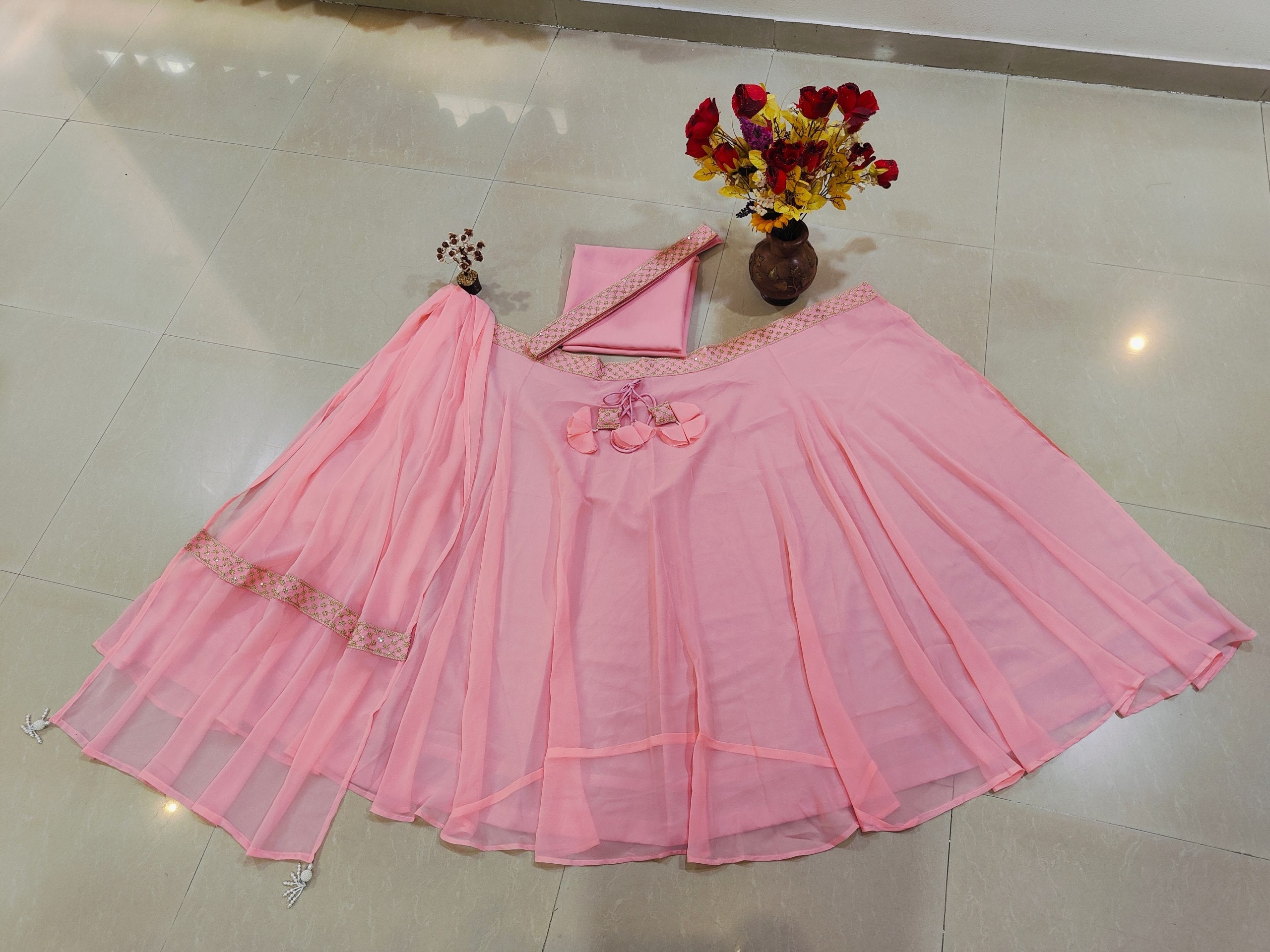 Pink Flair Designer Lehenga Choli