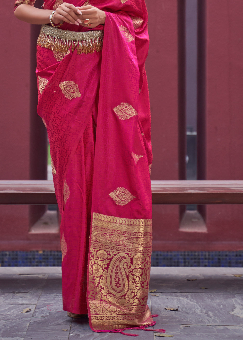 Pink Regal Woven Pure Silk Banarasi Saree