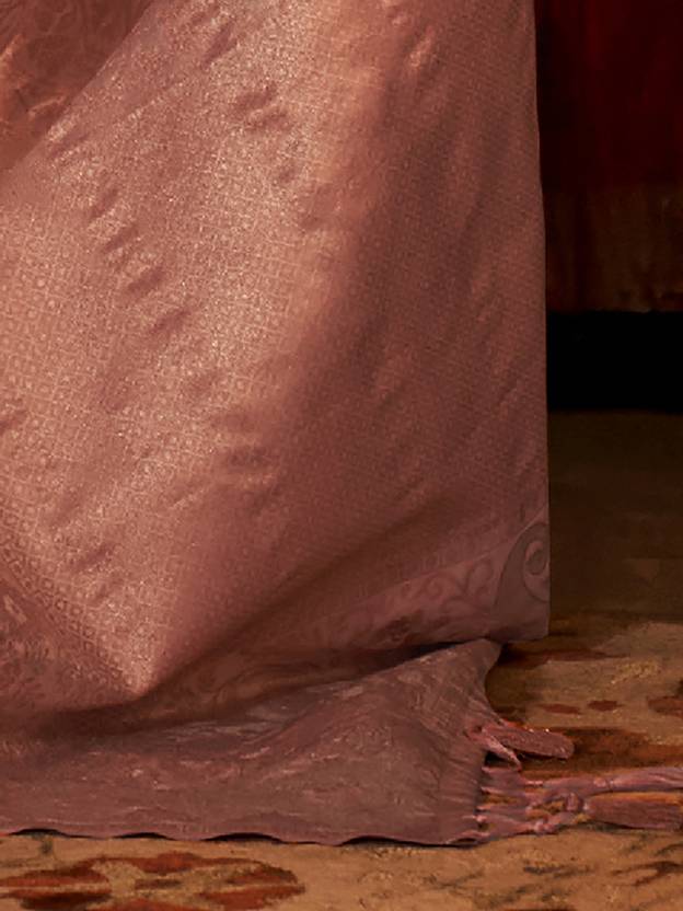 Pink Stylish Party Wear Saree with Unstitched Blouse Piece