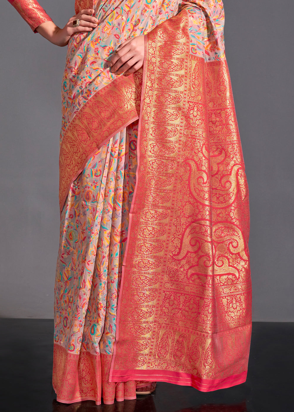 Pink Versatile Elegance Modal Silk Saree – Effortless Style for Every Occasion