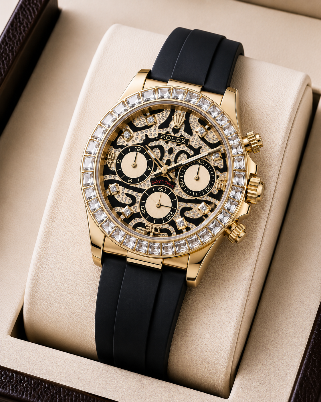 Role_x Tiger Gold Belt Watch