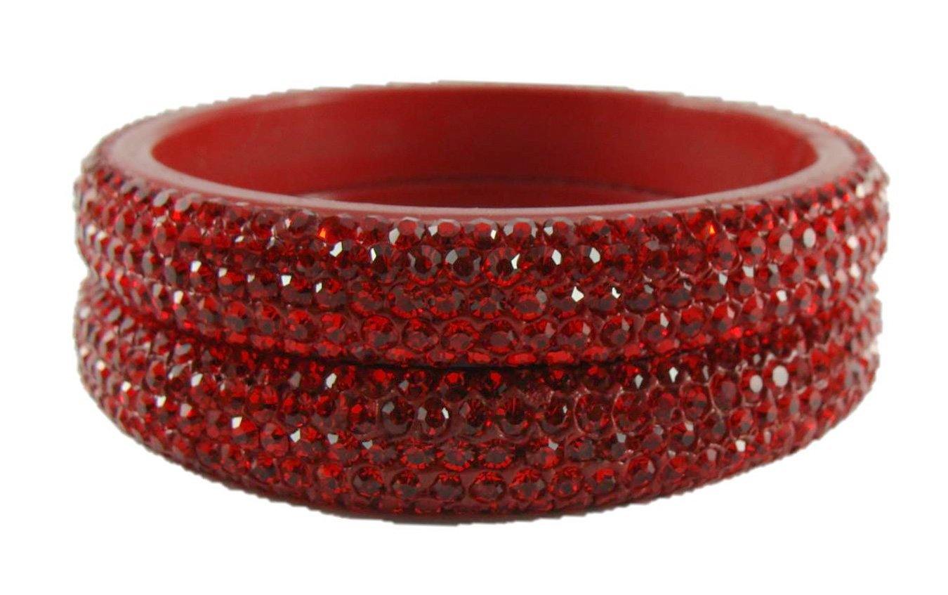 Sukriti Bridal Rajasthani Red Lac Bangles for Women - Set of 2