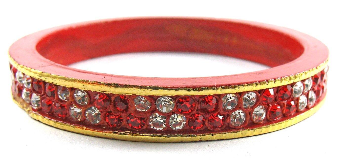 Sukriti Bridal Red Lac Chura Bangles for Women -Set of 20
