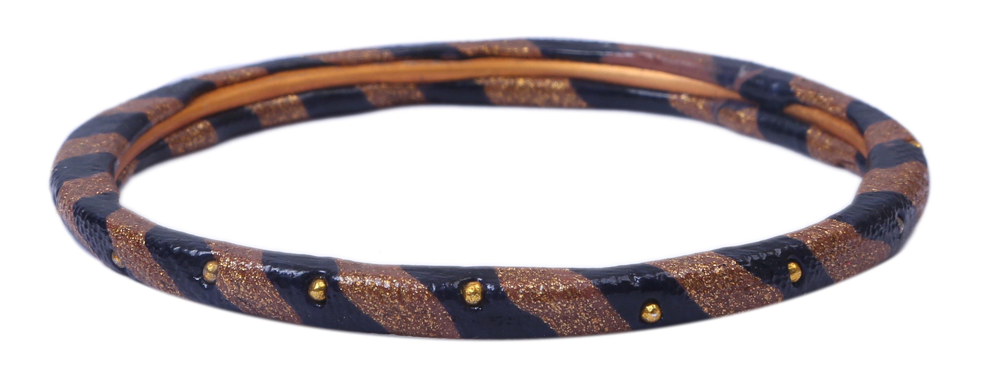 Sukriti Casual Fashion Black Lac Bangles for Girls, Women - Set of 8