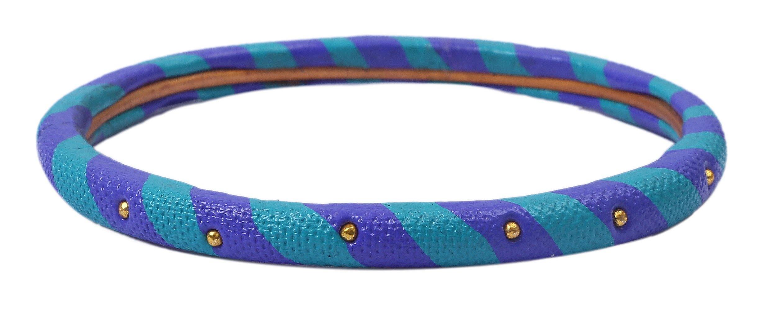 Sukriti Casual Fashion Blue Lac Bangles for Girls, Women - Set of 8