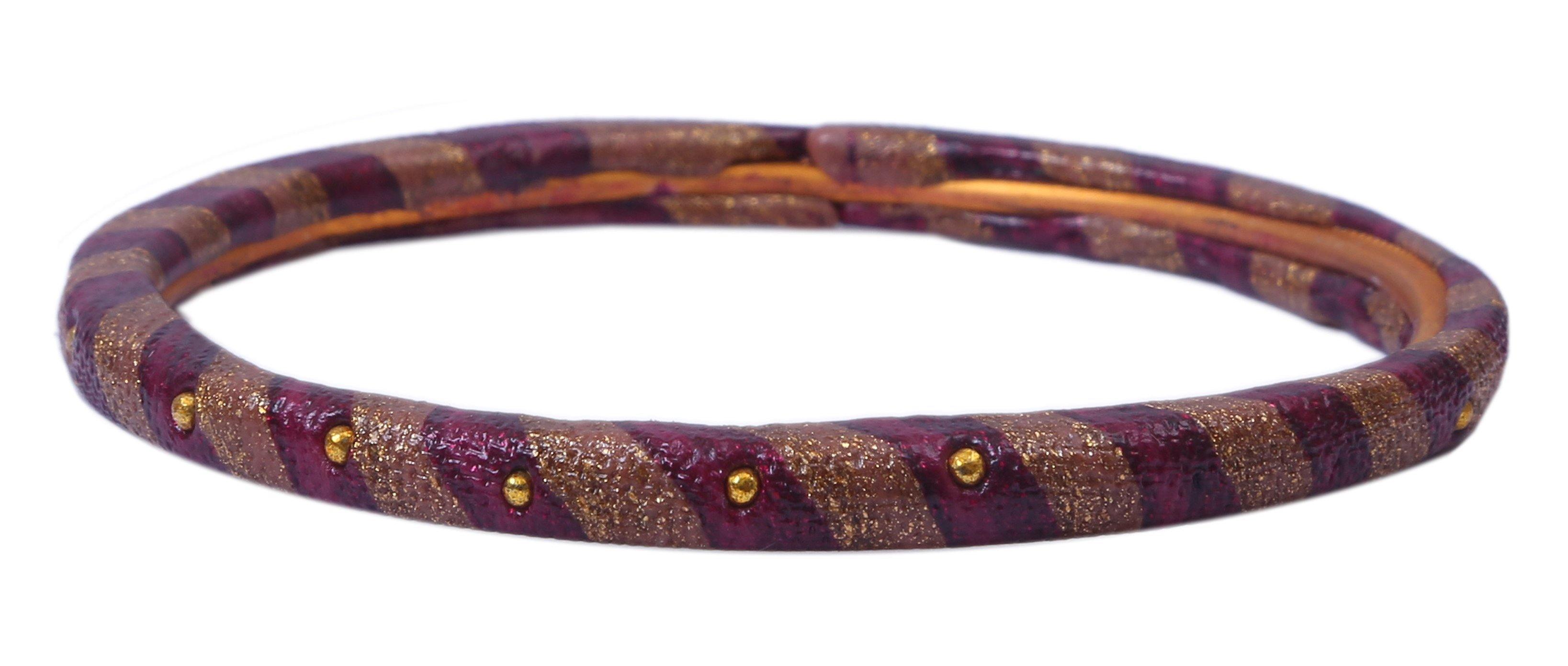 Sukriti Casual Fashion Maroon Lac Bangles for Girls, Women - Set of 8