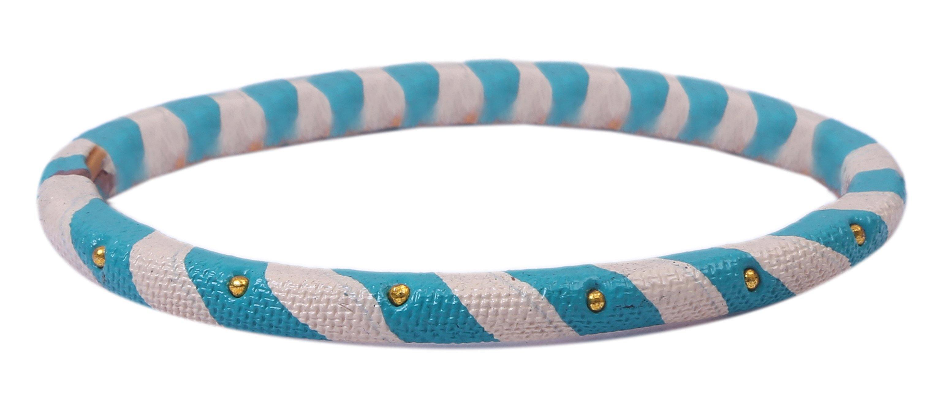Sukriti Casual Fashion Turquoise Lac Bangles for Girls, Women - Set of 8