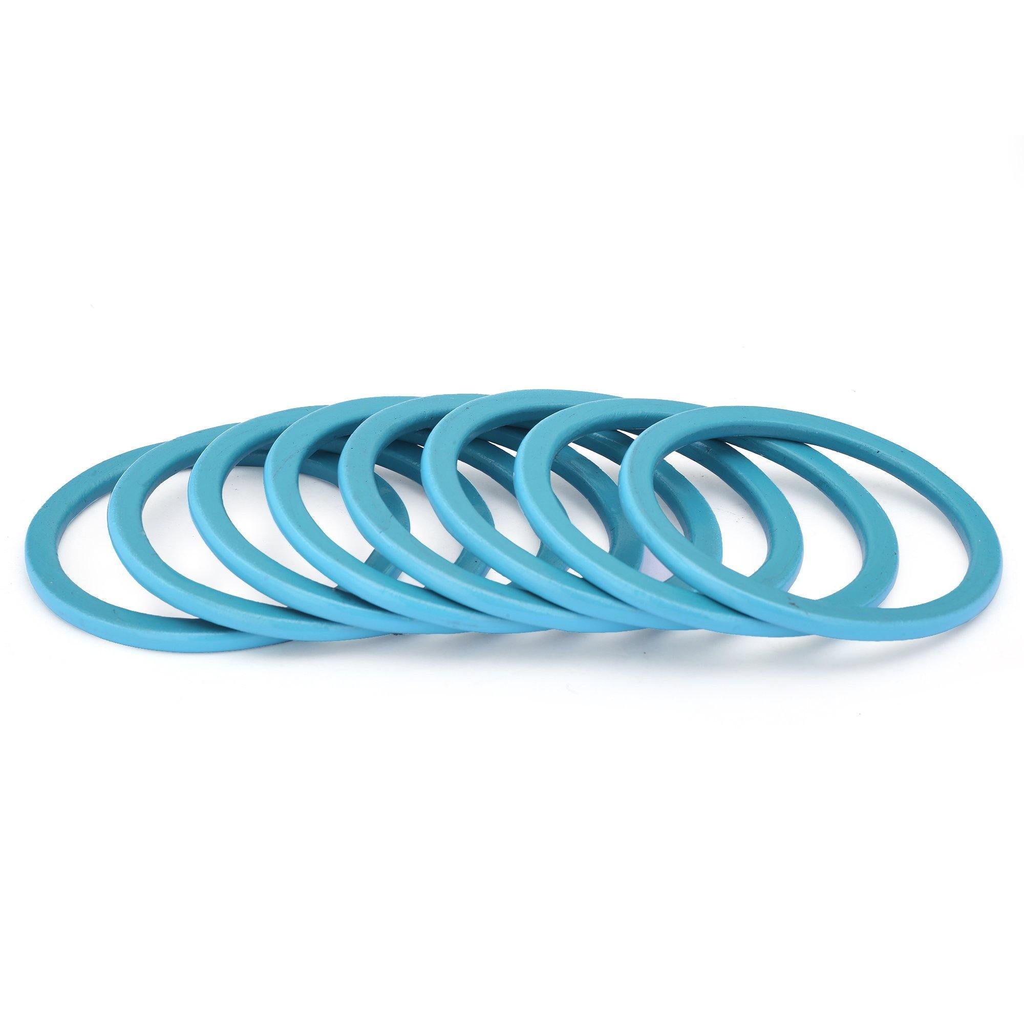 Sukriti Ethnic Bridal Wedding Lac Aqua Bangles for Girls & Women – Set of 8